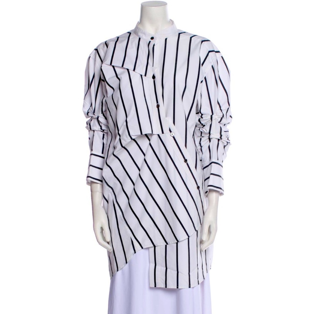 Ji Oh, 3.1 Phillip Lim's New Designer, Striped Blk/White Shirt XS